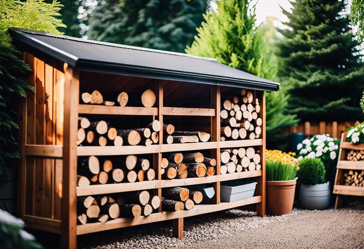 L'art du stockage extérieur : protéger et organiser son bois