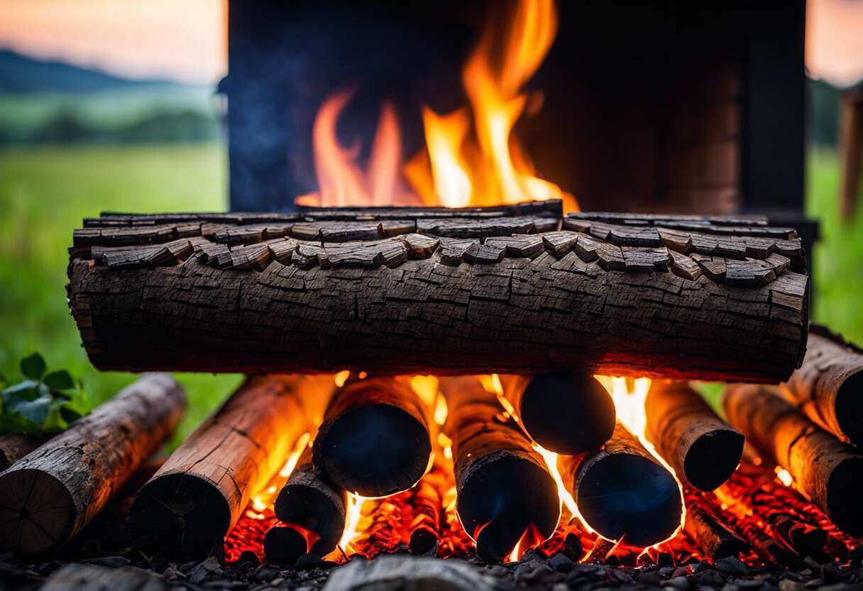 Comparaison initiale : briquettes compressées contre bûches traditionnelles
